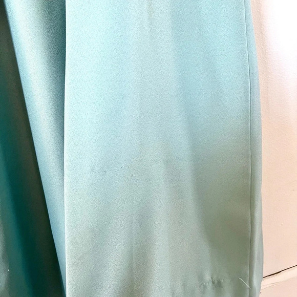 Jordan Vintage Blue Cap Sleeve Bow Front Empire Waist Maxi Dress Size 7/8 - Picture 12 of 14